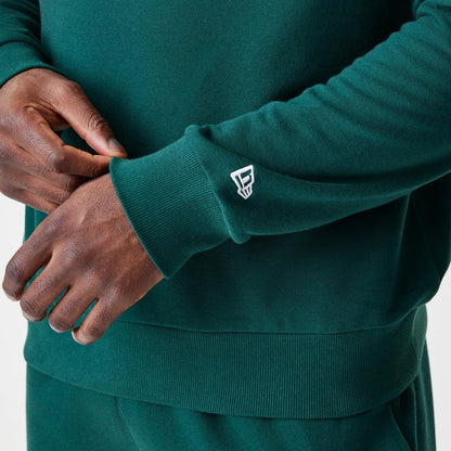 The Male model is wearing LA Dodgers MLB Script Dark Green Crew Neck Sweater 5