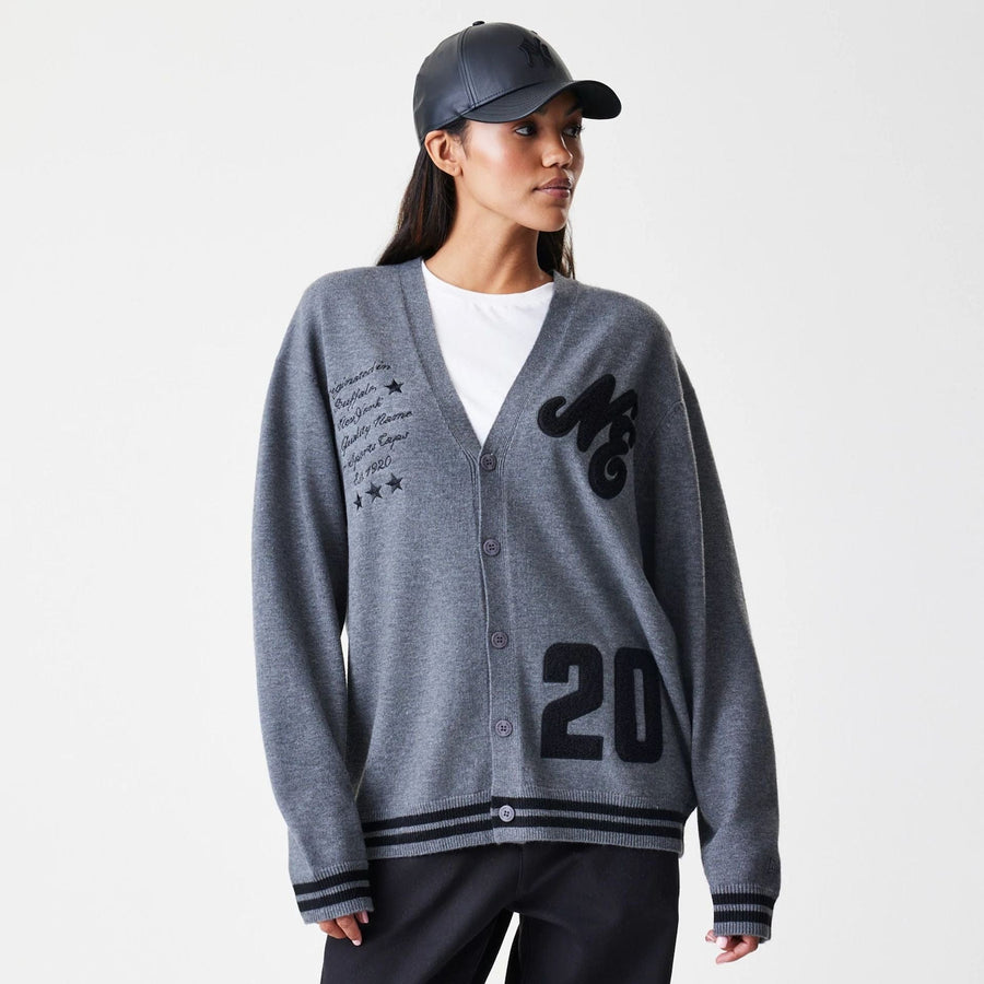 The Male model is wearing  New Era Dark Grey Cardigan  4