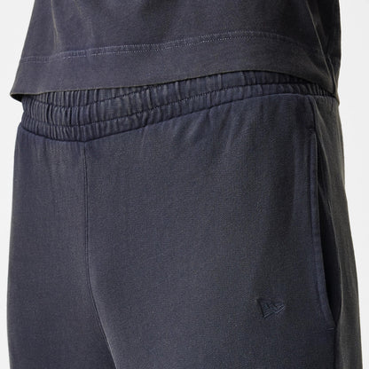 The Male model is wearing  New Era Washed Black Straight Leg Joggers 6