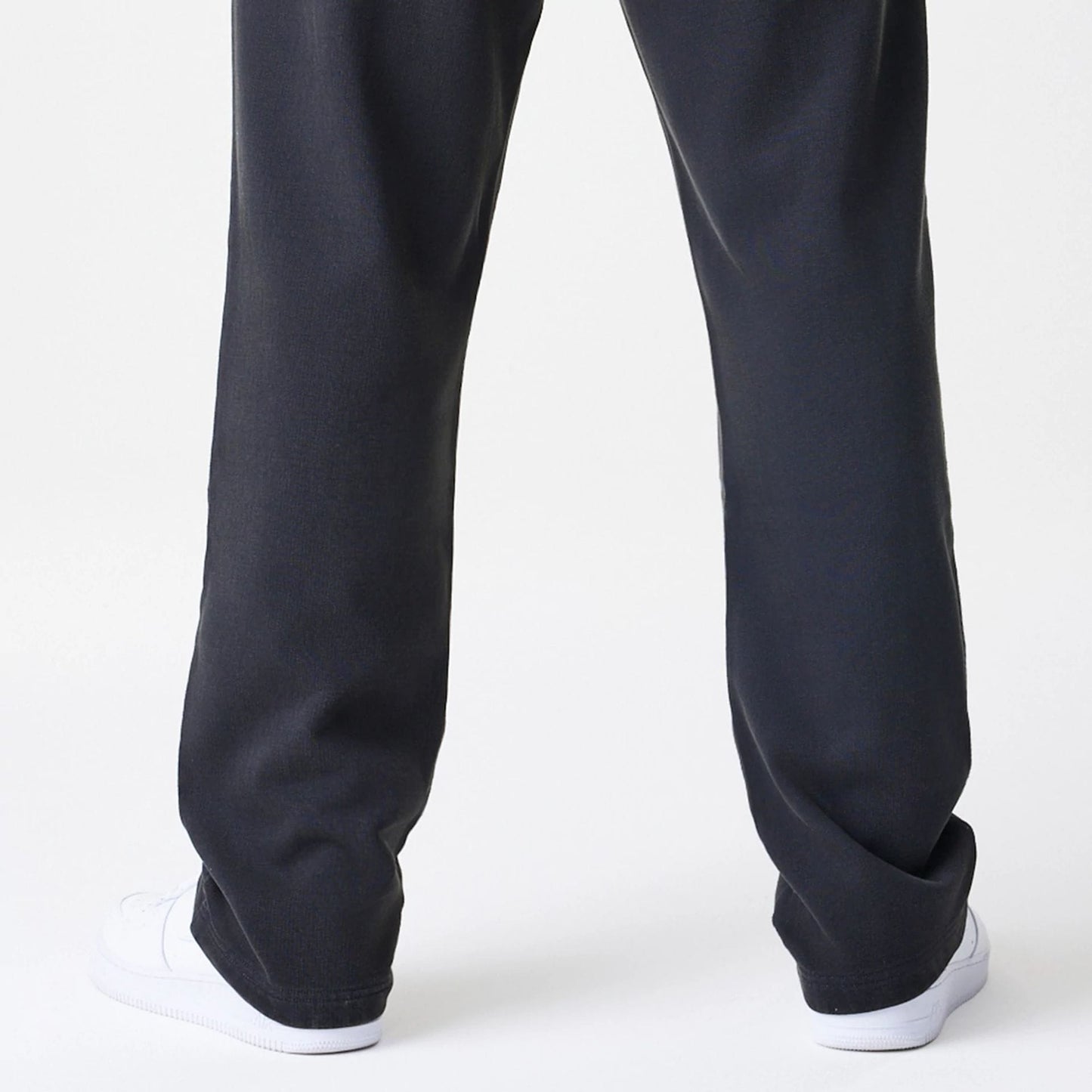 The Male model is wearing  New Era Washed Black Straight Leg Joggers  7