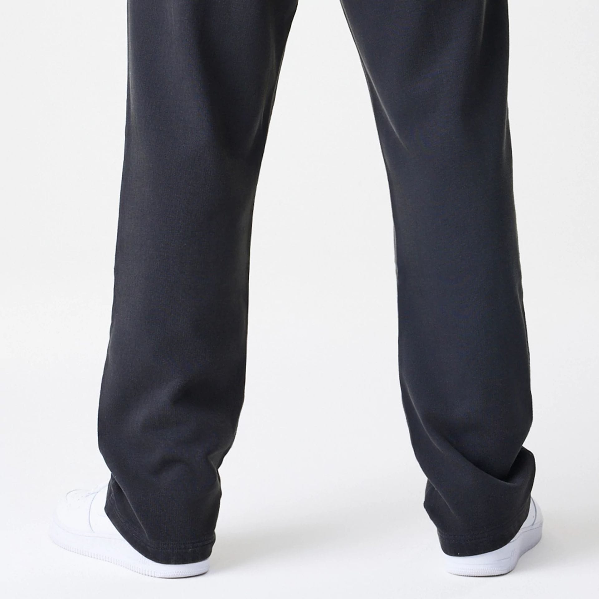 The Male model is wearing  New Era Washed Black Straight Leg Joggers  7