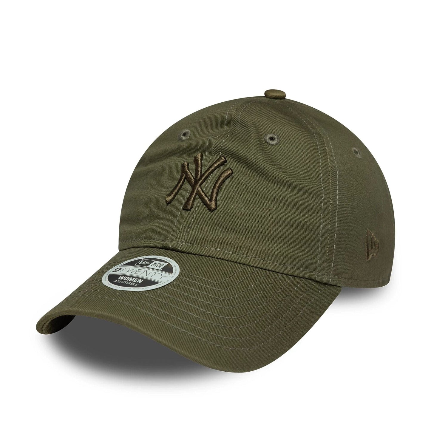 This is a New York Yankees Womens MLB League Essential Midi Dark Green 9TWENTY Adjustable Cap 1