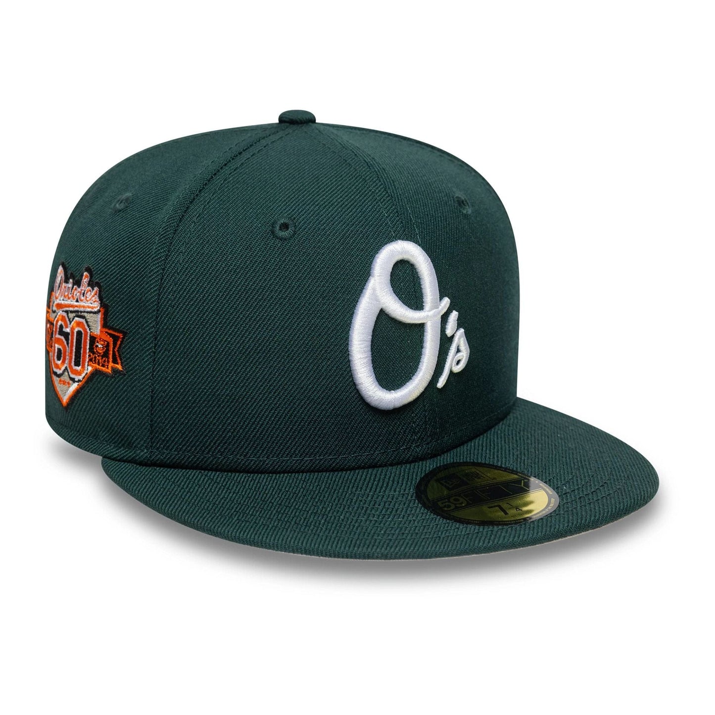 This is a Baltimore Orioles MLB Seasonal Dark Green 59FIFTY Fitted Cap 1