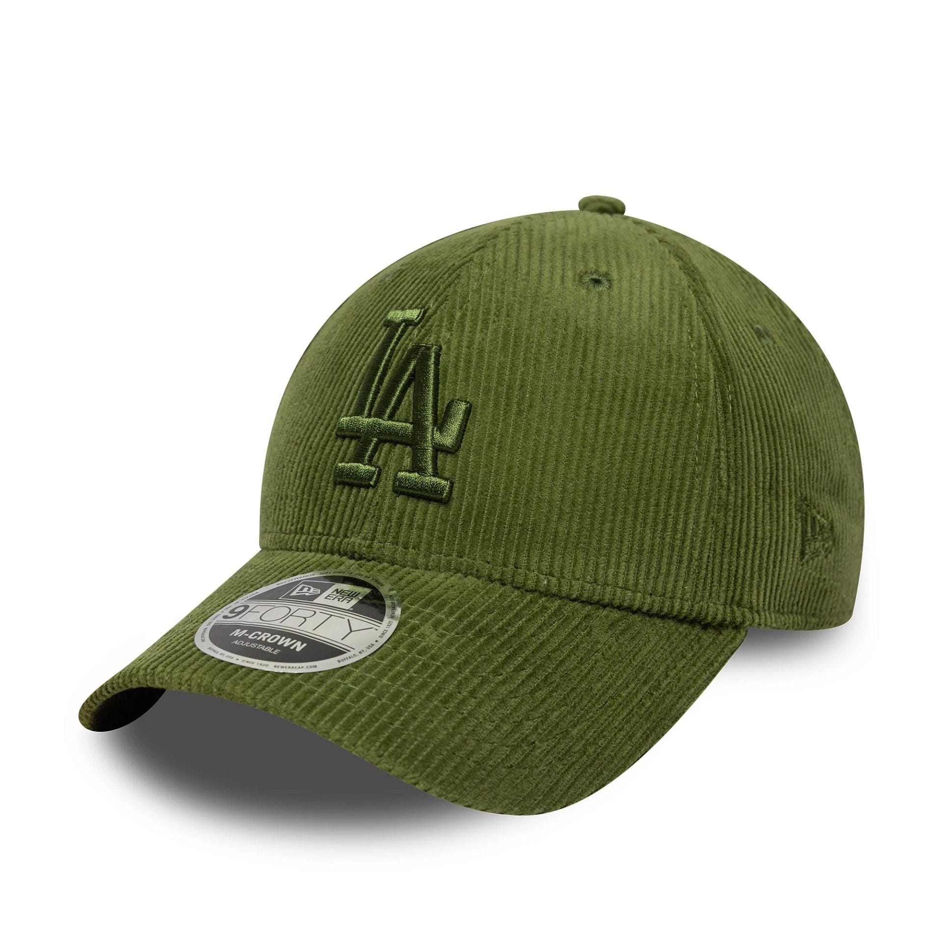 This is a LA Dodgers MLB Cord Dark Green 9FORTY M-Crown Adjustable Cap 1