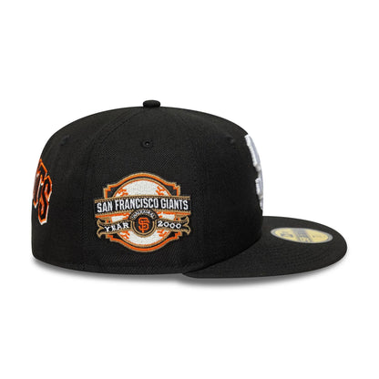 This is a San Francisco Giants MLB Seasonal Black 59FIFTY Fitted Cap 7