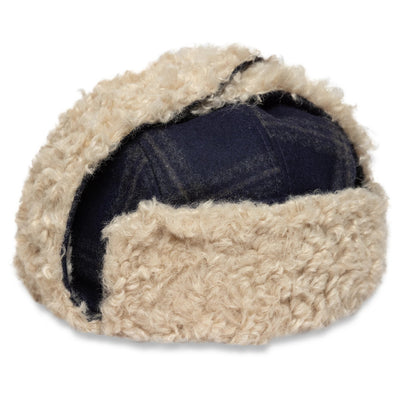 This is a New Era Loden Navy Trapper Hat 5