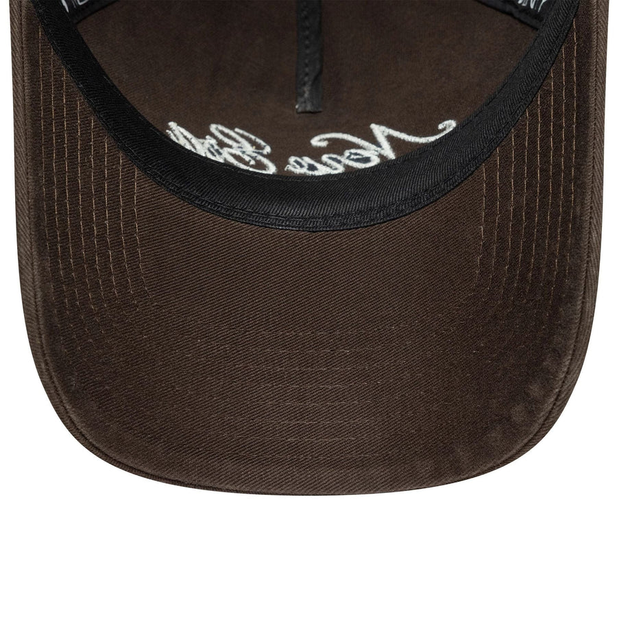 This is a  Womens New Era Dark Brown 9TWENTY A-Frame Adjustable Cap 5