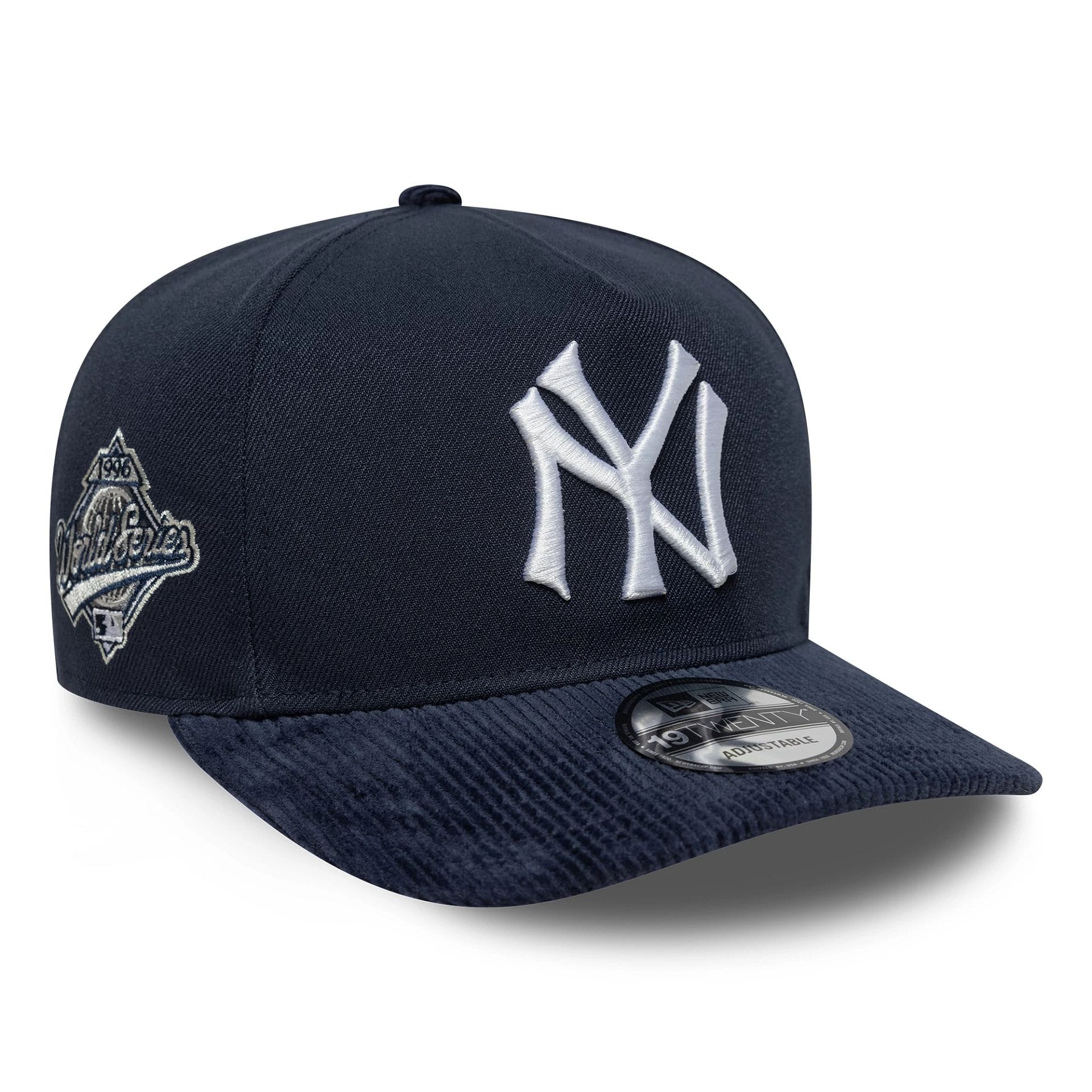 This is a New York Yankees MLB Cooperstown Cord Navy 19TWENTY Adjustable Cap 1
