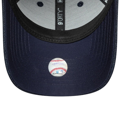 This is a New York Yankees Womens MLB Sequin Dark Blue 9FORTY Adjustable Cap 5
