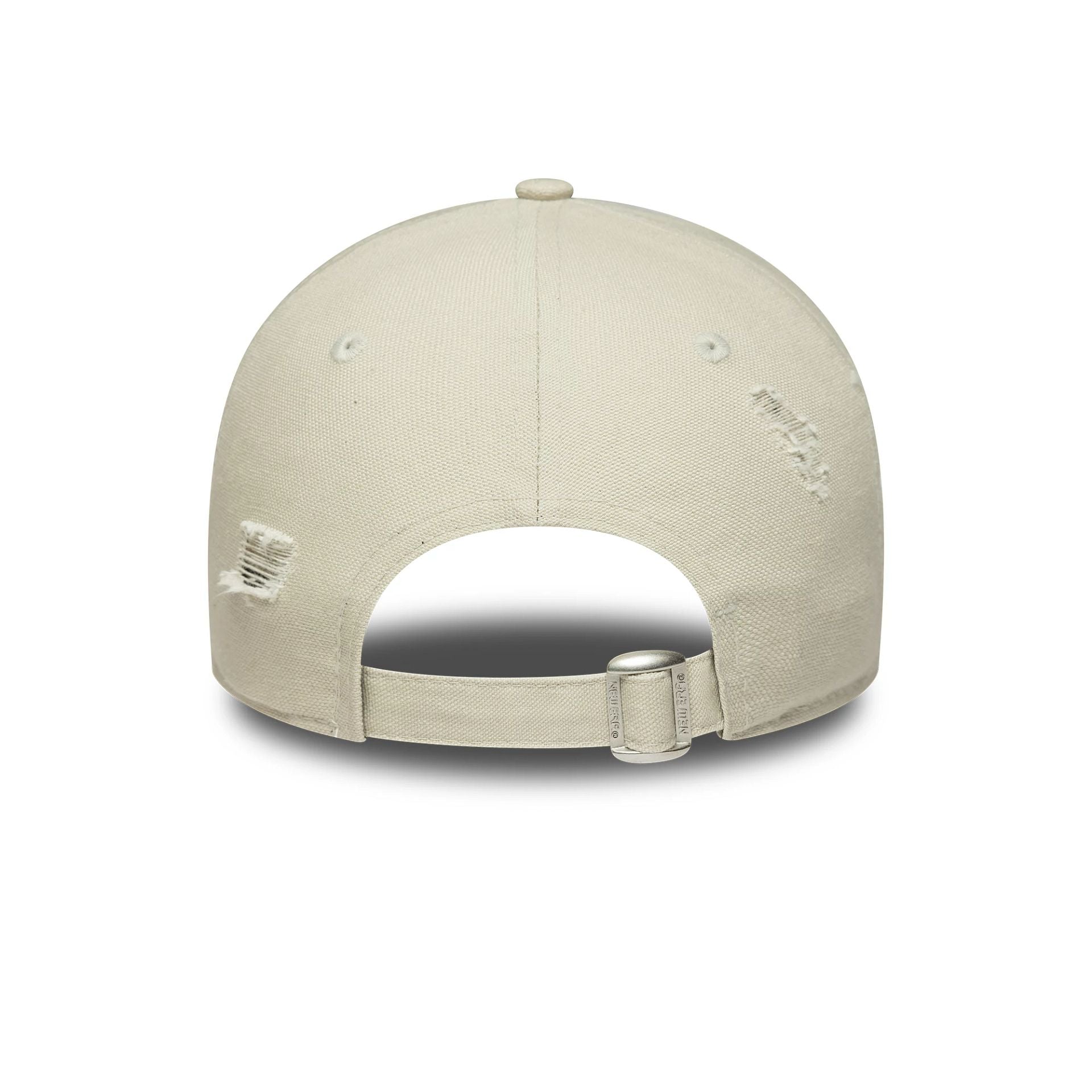 This is a New York Yankees Womens MLB Distressed Cream 9FORTY Adjustable Cap 4