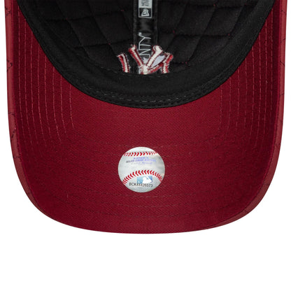 This is a New York Yankees Womens MLB Padded Dark Red 9TWENTY Adjustable Cap 5