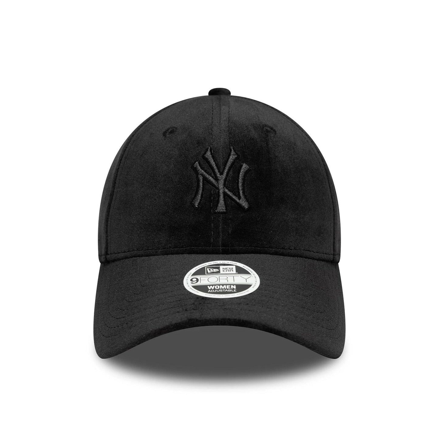 This is a New York Yankees Womens MLB Velour Black 9FORTY Adjustable Cap 2