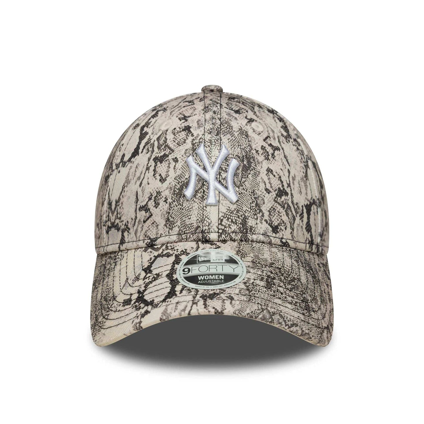 This is a New York Yankees Womens MLB Snake Grey 9FORTY Adjustable Cap 2