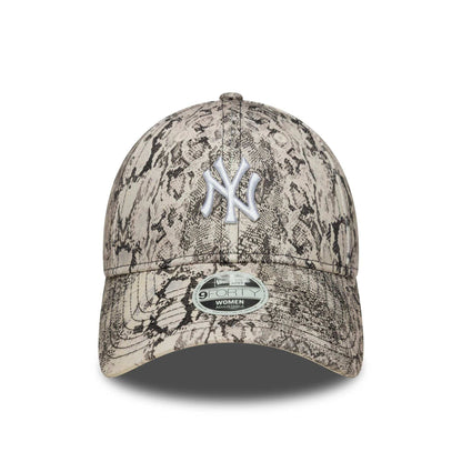 This is a New York Yankees Womens MLB Snake Grey 9FORTY Adjustable Cap 2