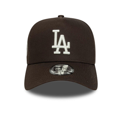This is a LA Dodgers MLB Sidepatch Dark Brown 9FORTY E-Frame Adjustable Cap 2