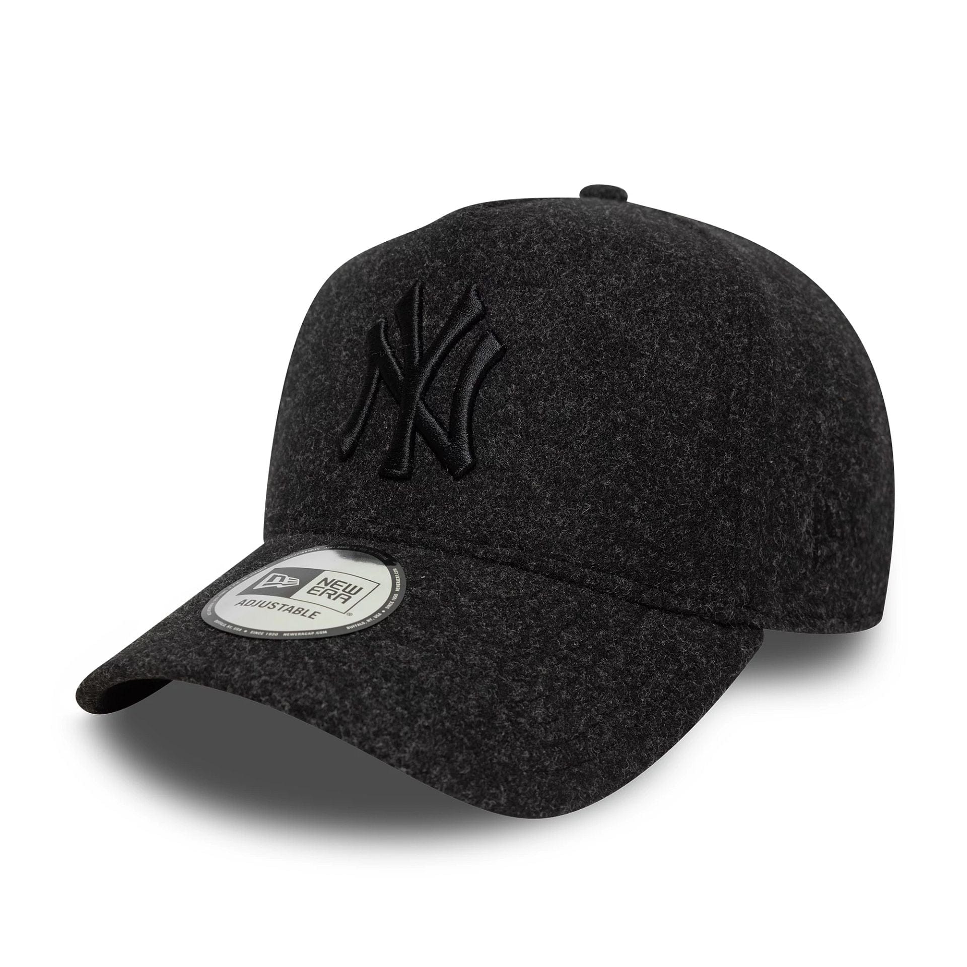 This is a New York Yankees MLB  Dark Grey 9FORTY E-Frame Adjustable Cap 1