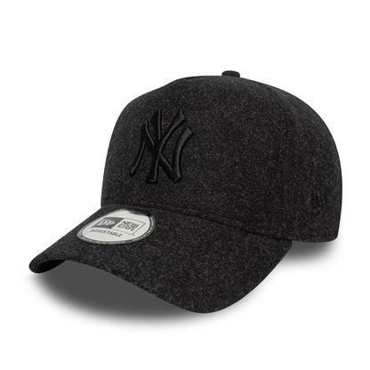 This is a New York Yankees MLB  Dark Grey 9FORTY E-Frame Adjustable Cap 1