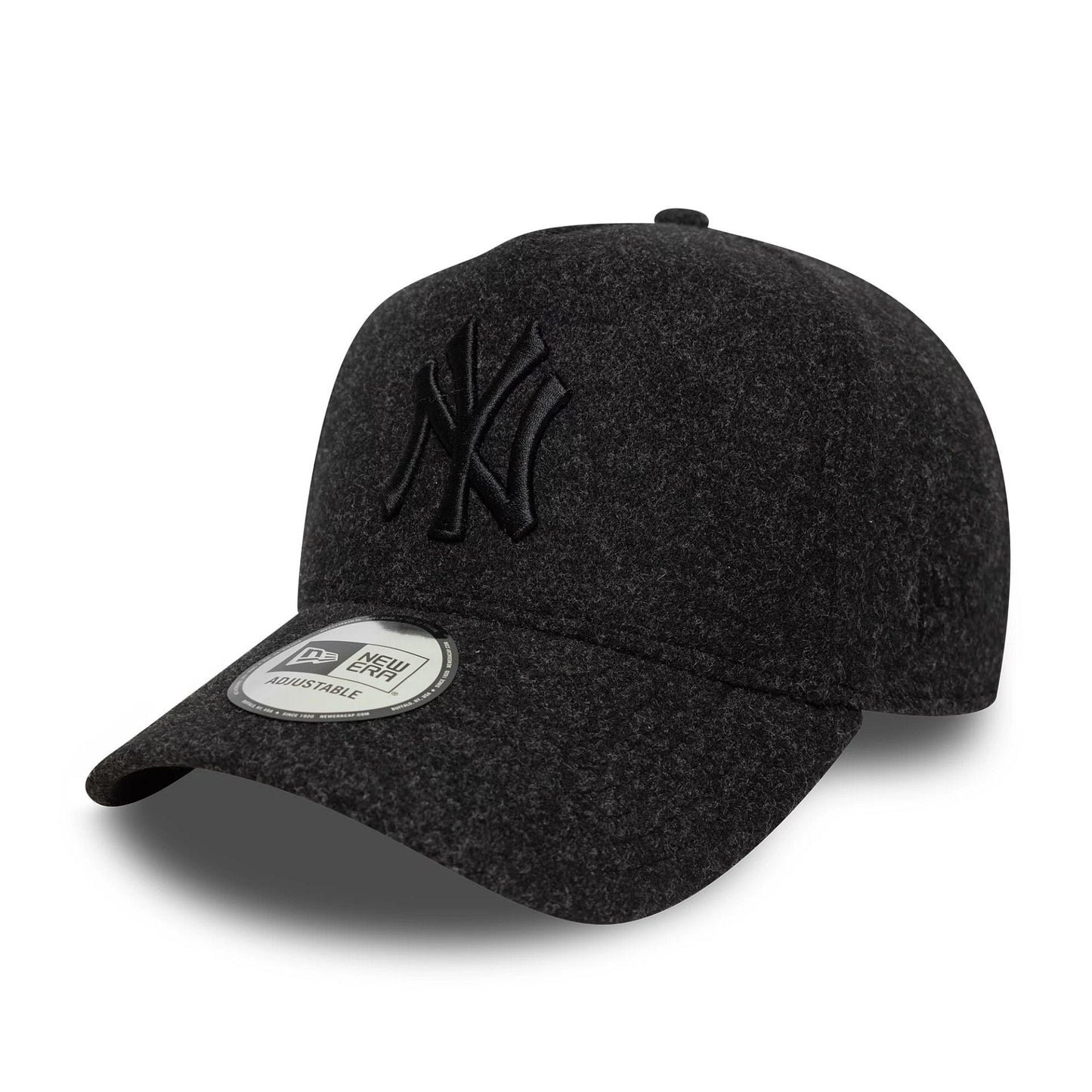 This is a New York Yankees MLB  Dark Grey 9FORTY E-Frame Adjustable Cap 1