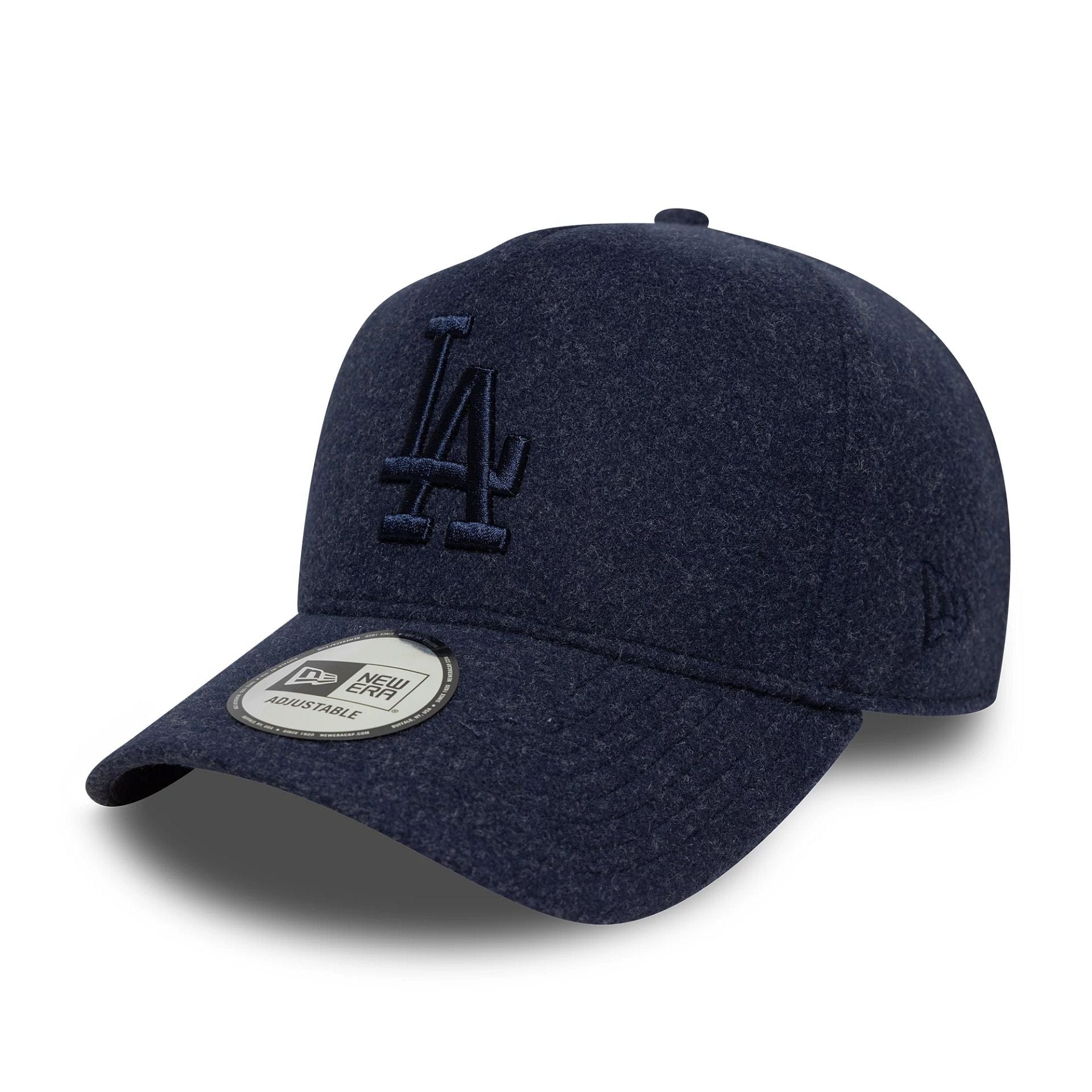 This is a LA Dodgers MLB Melton Navy 9FORTY E-Frame Adjustable Cap 1