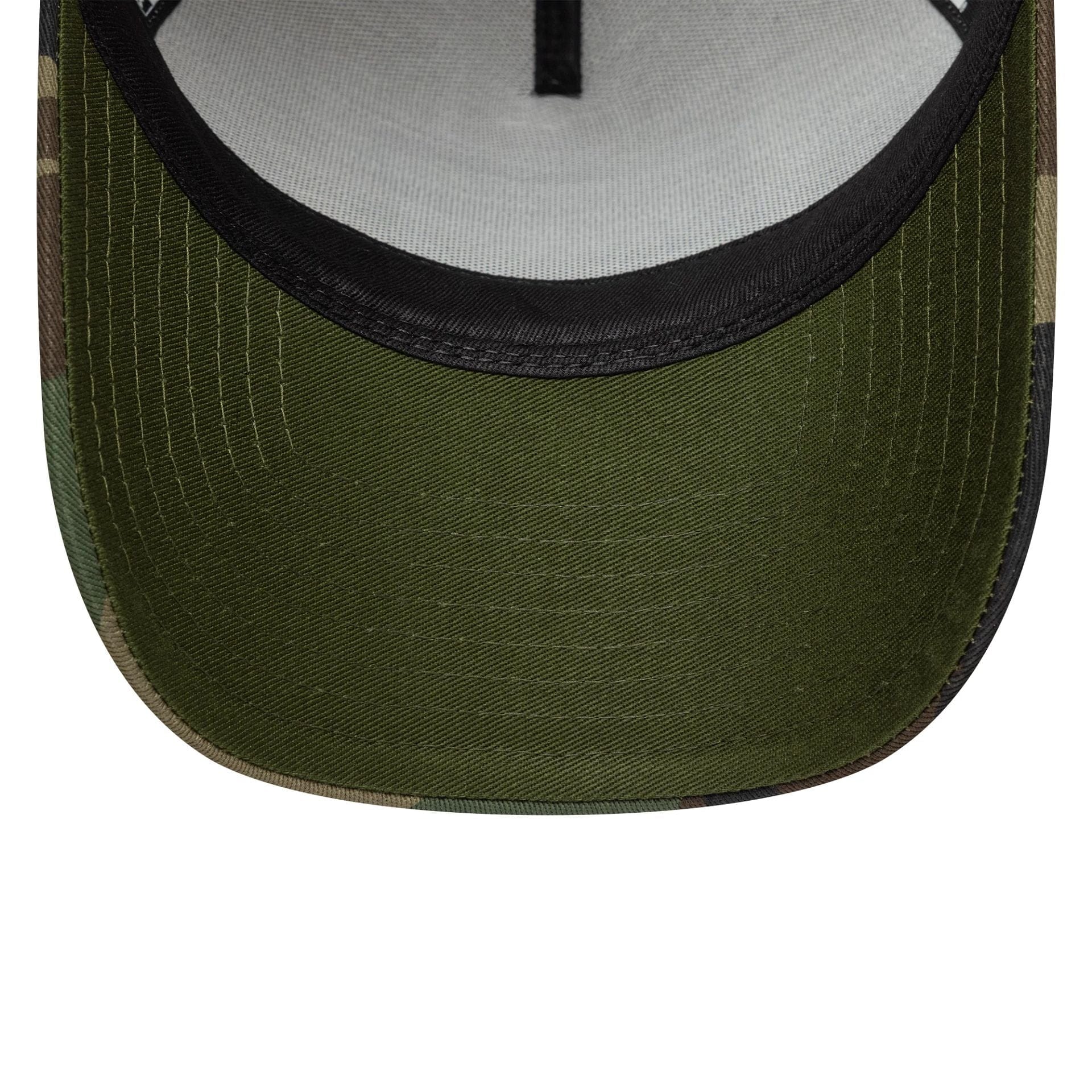 This is a  New Era Camo Patch Cream 9FORTY E-Frame Adjustable Cap 5