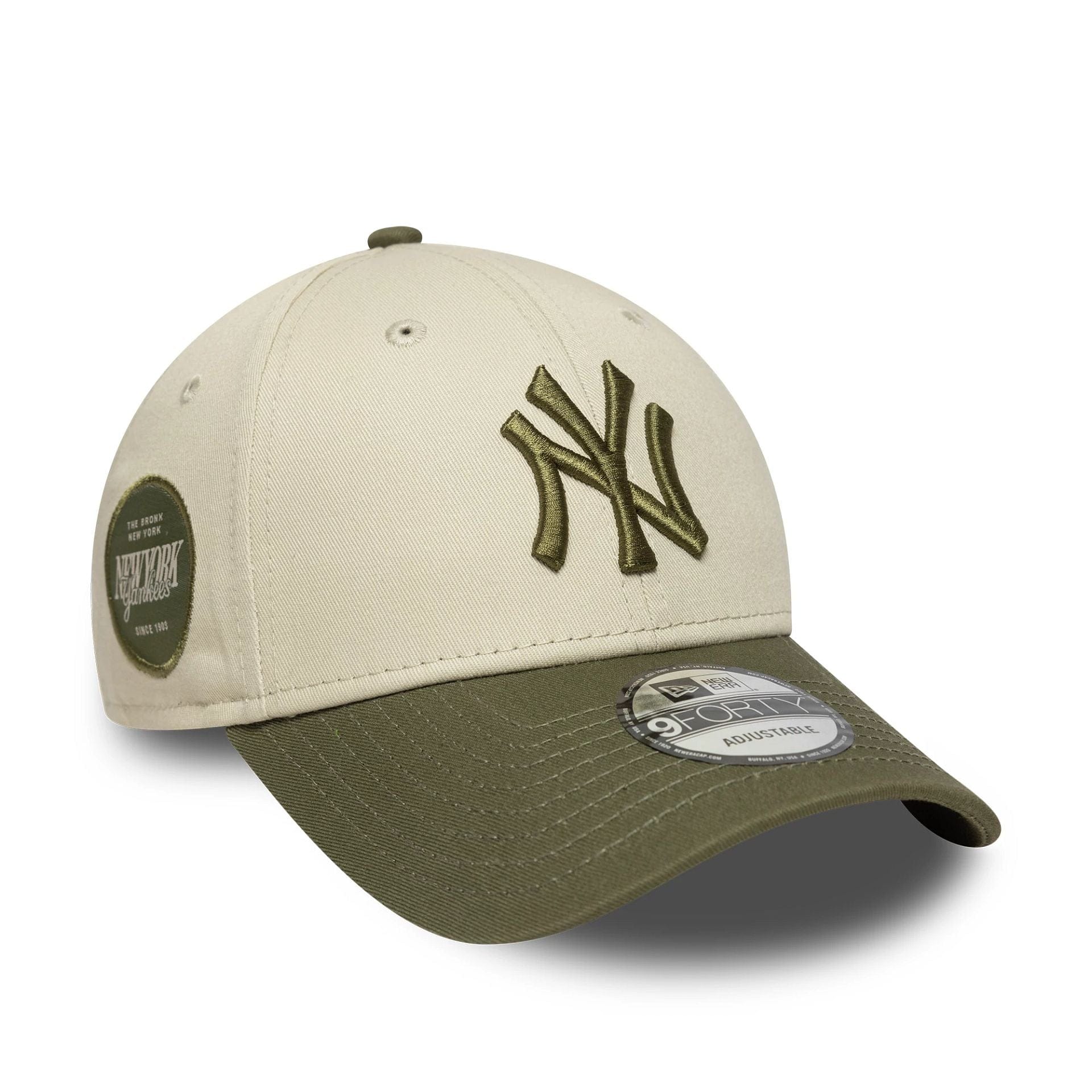 MLB Sidepatch New York Yankees Light Beige 9FORTY Cap NEC UK