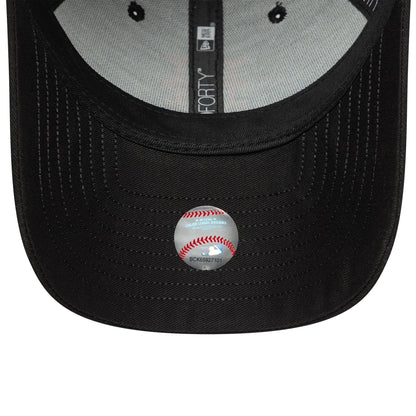 This is a New York Mets MLB Visor Script Black 9FORTY Adjustable Cap 5