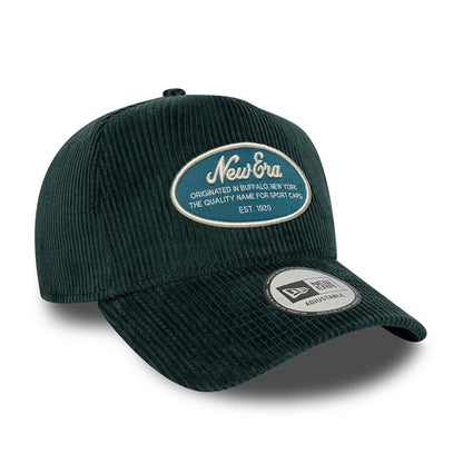 This is a  New Era Patch Cord Dark Green 9FORTY E-Frame Adjustable Cap 3