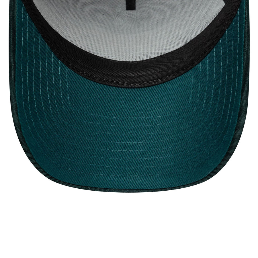 This is a  New Era Patch Cord Dark Green 9FORTY E-Frame Adjustable Cap 5
