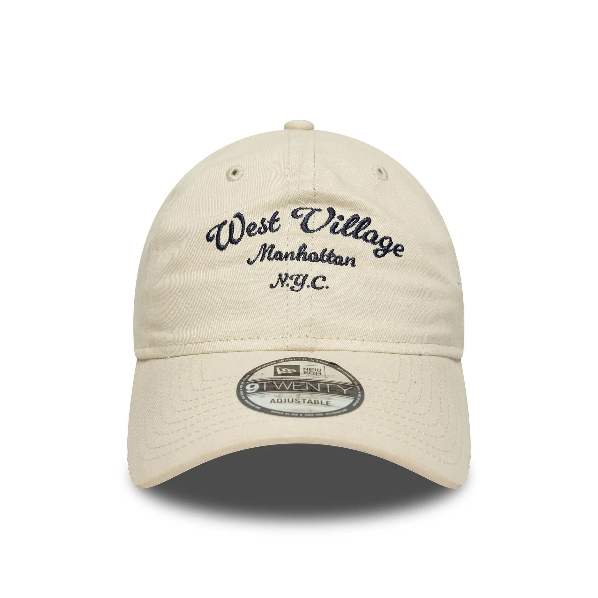 This is a New Era Wordmark Cream 9TWENTY Adjustable Cap 2