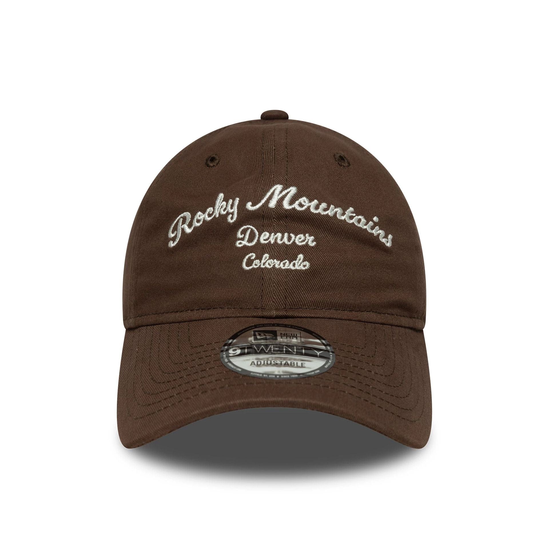 This is a  New Era Wordmark Dark Brown 9TWENTY Adjustable Cap 2