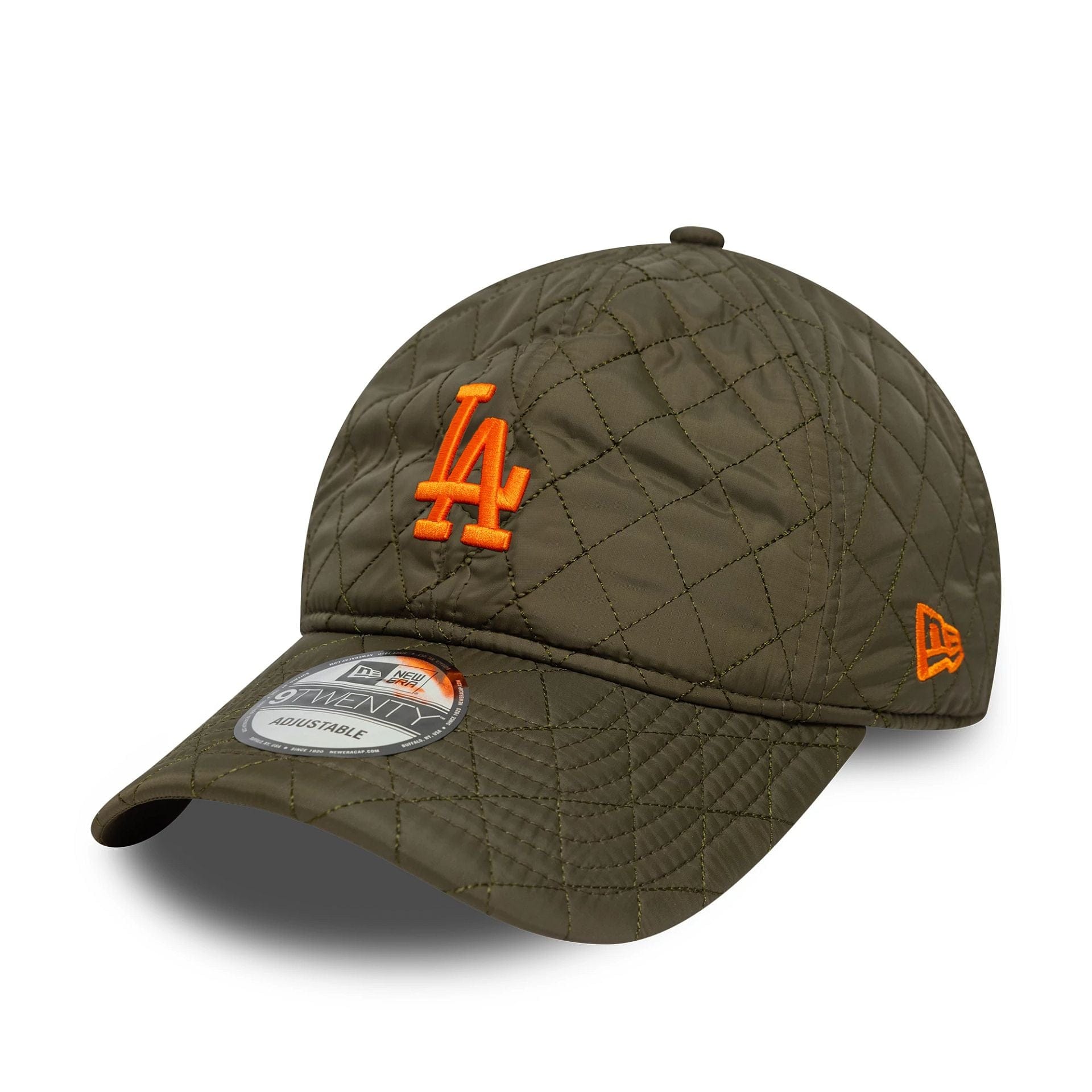 This is a LA Dodgers MLB Quilted Dark Green 9TWENTY Adjustable Cap 1