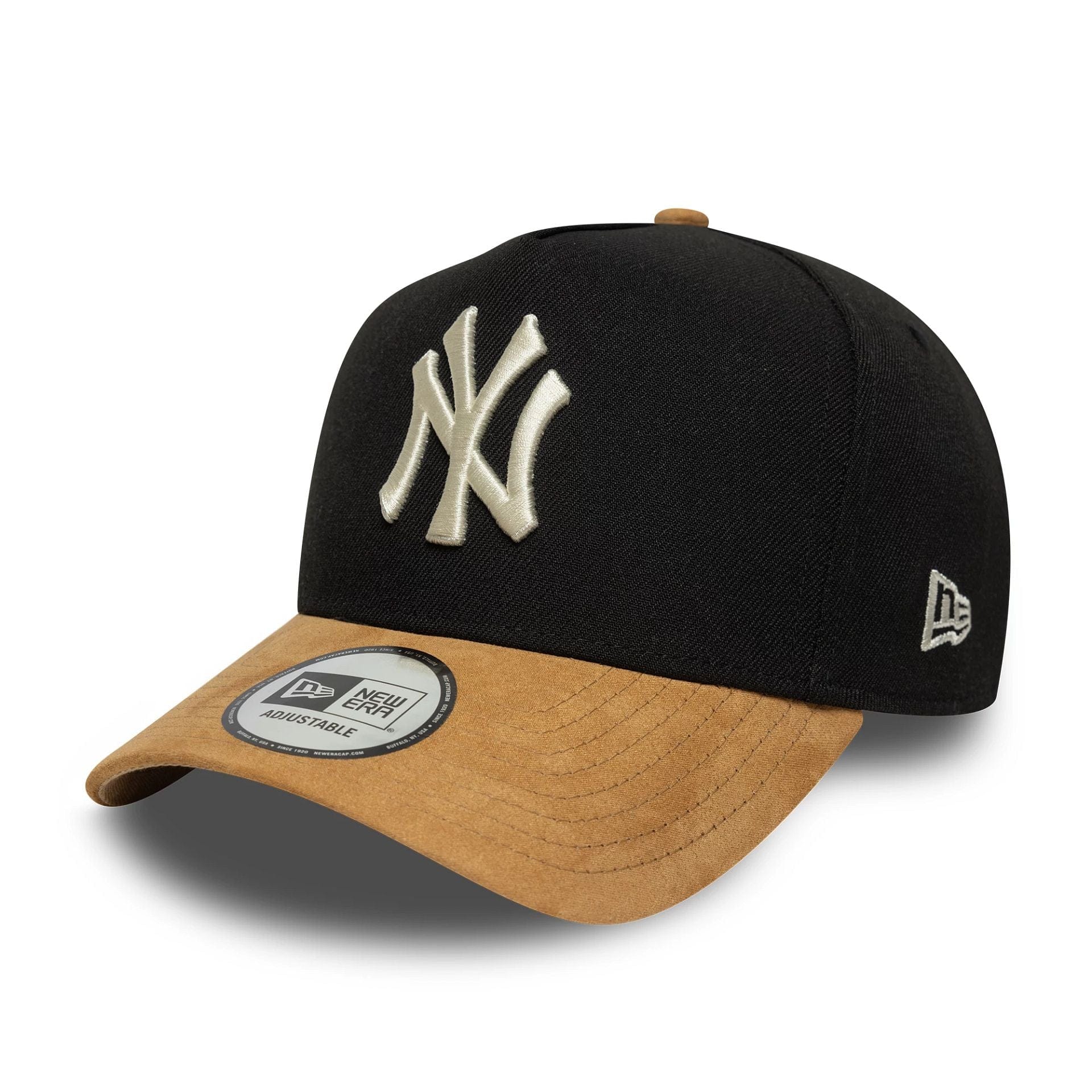 MLB Suede Visor New York Yankees Black 9FORTY E-Frame Cap | NEC UK