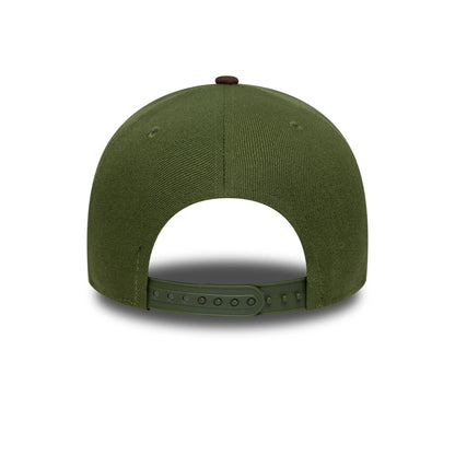 This is a LA Dodgers MLB Suede Visor Dark Green 9FORTY E-Frame Adjustable Cap 4