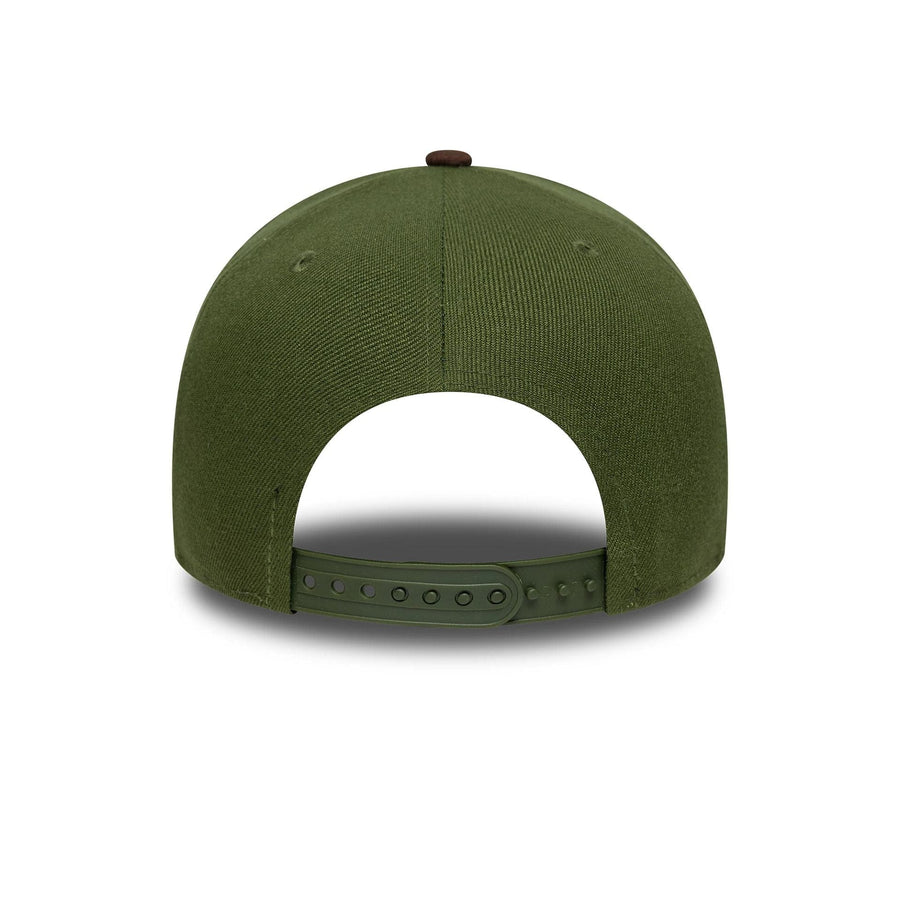 This is a LA Dodgers MLB Suede Visor Dark Green 9FORTY E-Frame Adjustable Cap 4