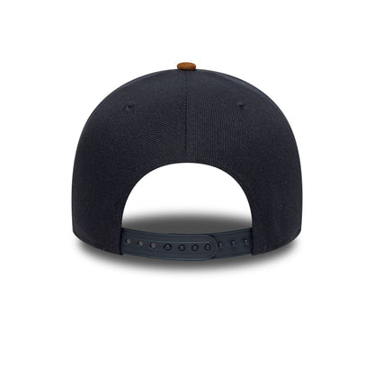 This is a Detroit Tigers MLB Suede Visor Navy 9FORTY E-Frame Adjustable Cap 4