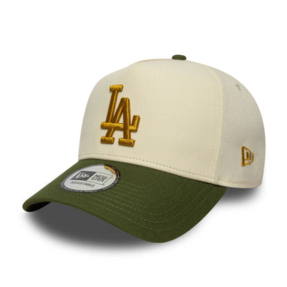 This is a LA Dodgers MLB World Series Patch Cream 9FORTY E-Frame Adjustable Cap 3