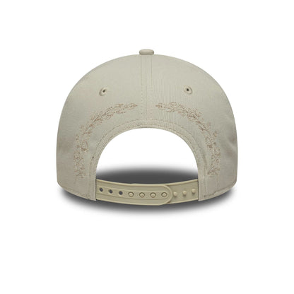 This is a LA Dodgers MLB Tonal Icon Cream 9FORTY E-Frame Adjustable Cap 4