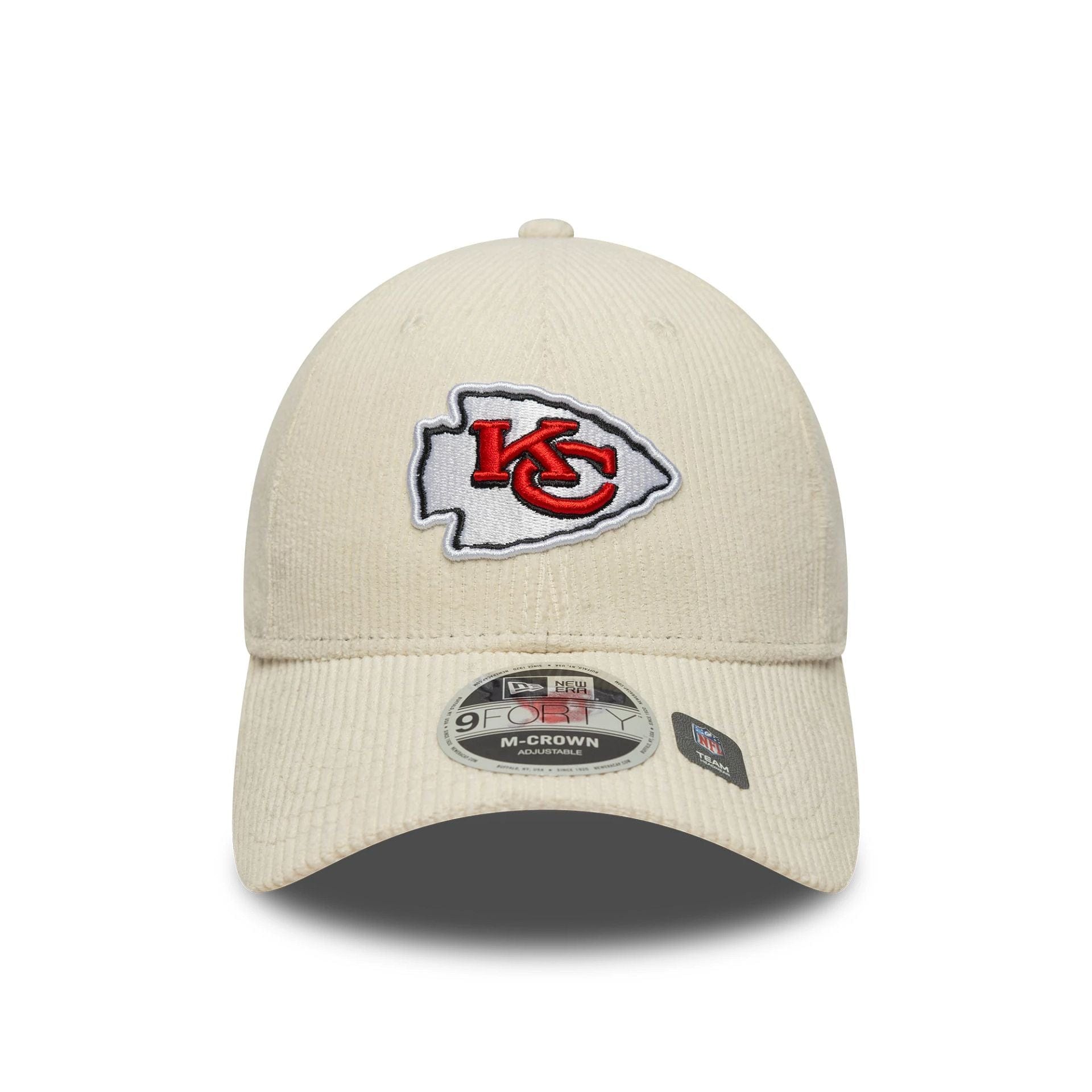 This is a Kansas City Chiefs NFL Cord Cream 9FORTY M-Crown Adjustable Cap 2