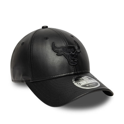 This is a Chicago Bulls NBA PU Black 9FORTY M-Crown Adjustable Cap 3