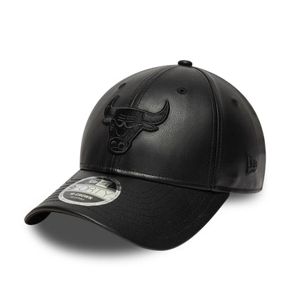 This is a Chicago Bulls NBA PU Black 9FORTY M-Crown Adjustable Cap 1