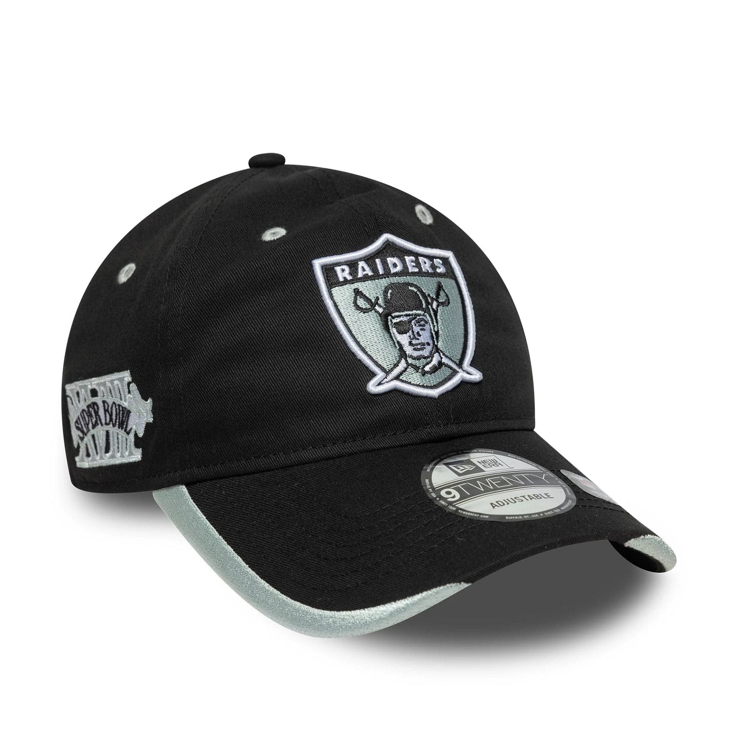 This is a Las Vegas Raiders NFL Black 9TWENTY Adjustable Cap 1