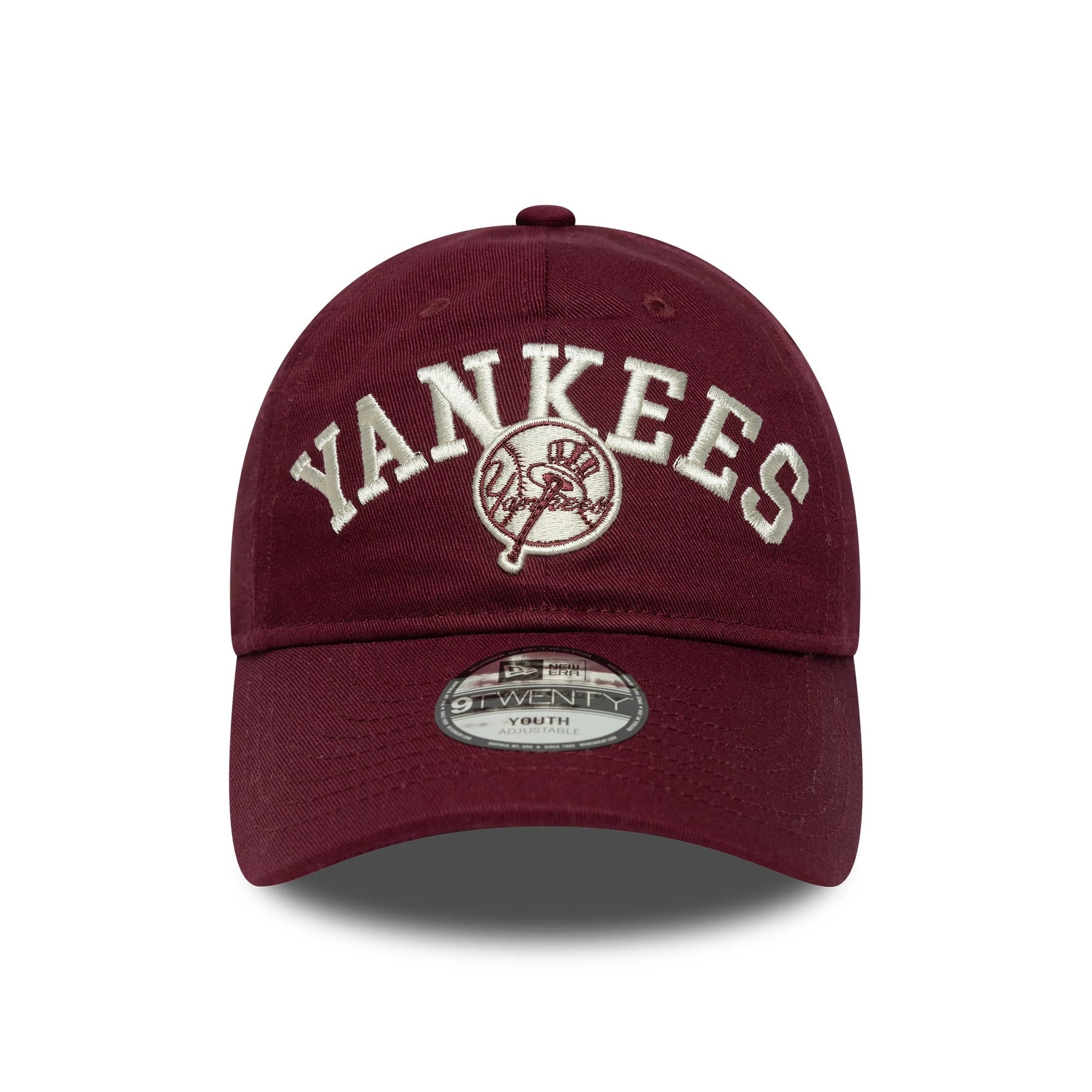This is a New York Yankees Youth MLB College Dark Red 9TWENTY Adjustable Cap 2
