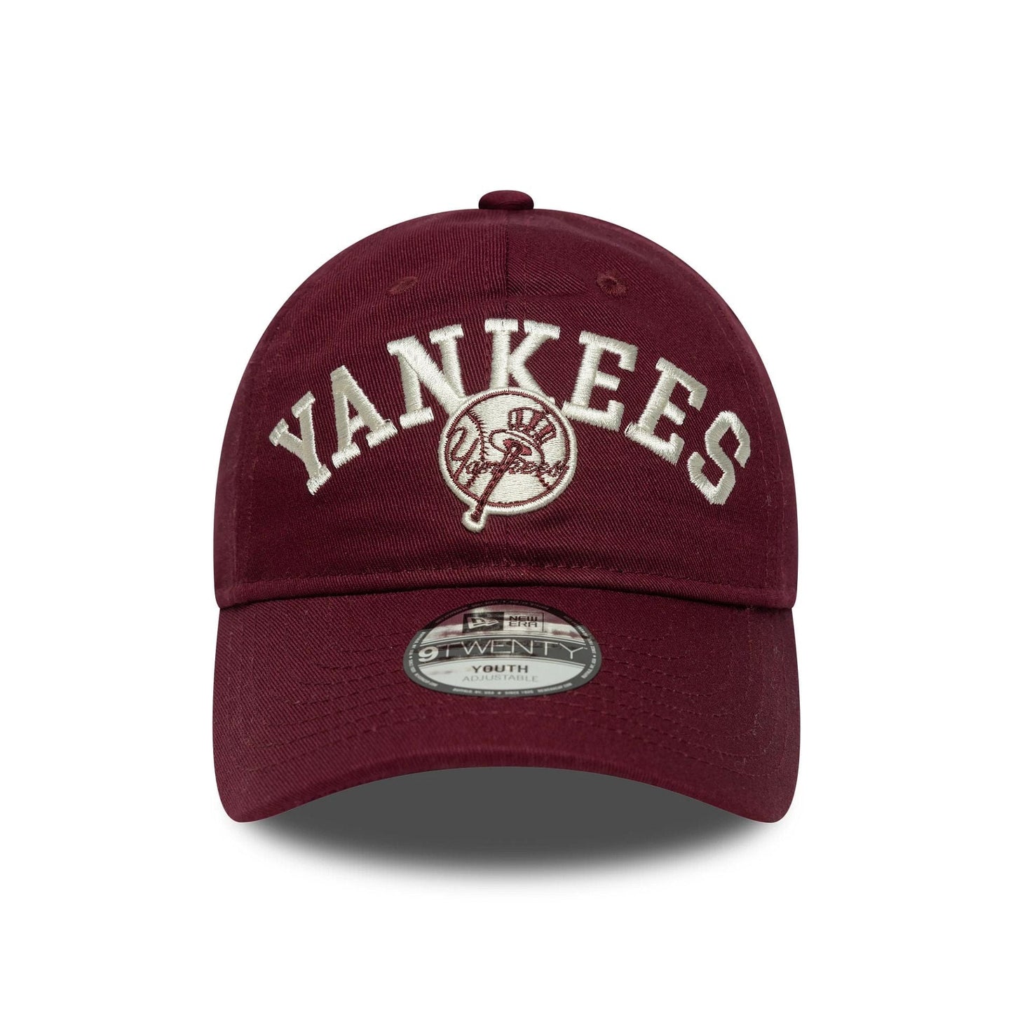 This is a New York Yankees Youth MLB College Dark Red 9TWENTY Adjustable Cap 2