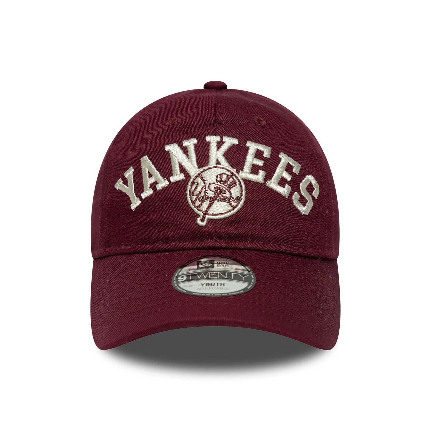 This is a New York Yankees Youth MLB College Dark Red 9TWENTY Adjustable Cap 2