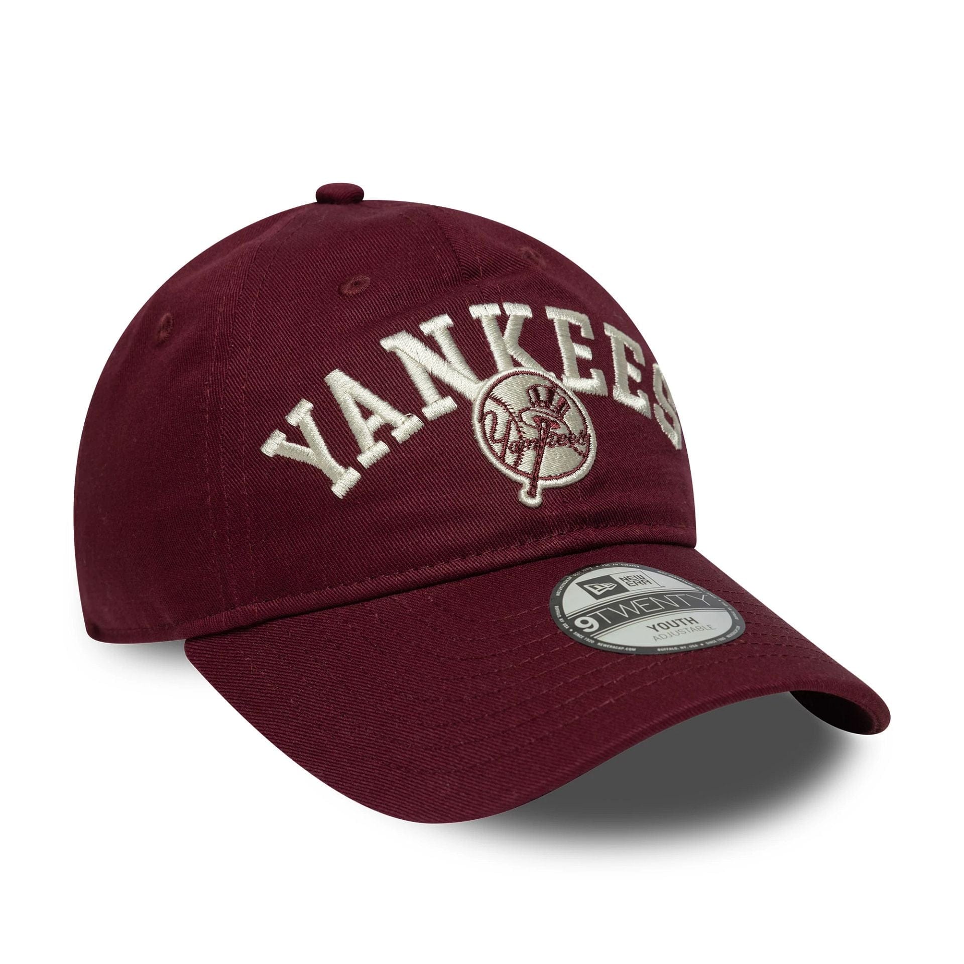 This is a New York Yankees Youth MLB College Dark Red 9TWENTY Adjustable Cap 3