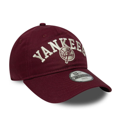 This is a New York Yankees Youth MLB College Dark Red 9TWENTY Adjustable Cap 3