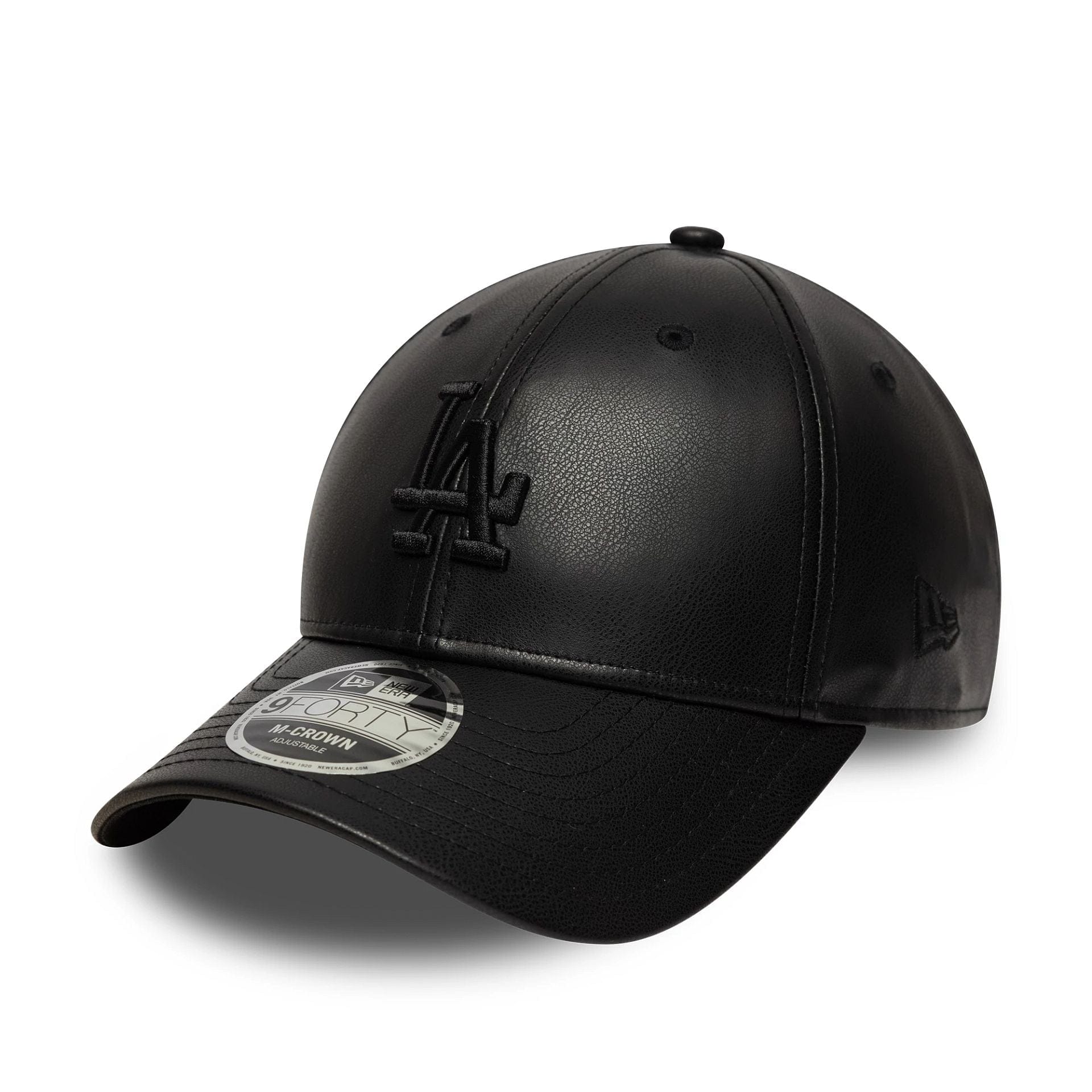 This is a LA Dodgers MLB PU Black 9FORTY M-Crown Adjustable Cap 1
