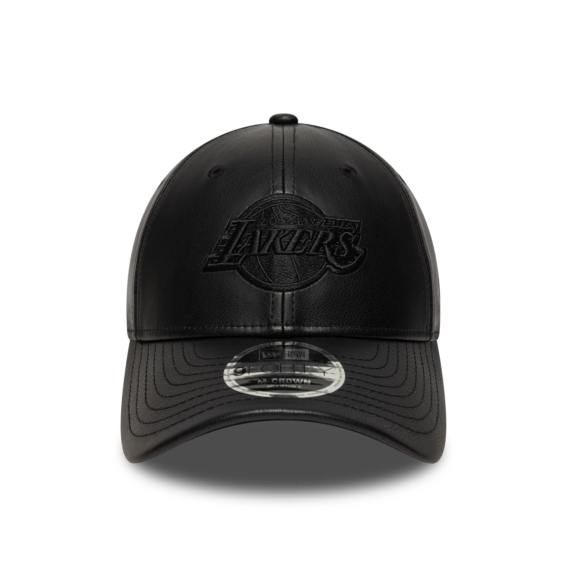 This is a LA Lakers NBA PU Black 9FORTY M-Crown Adjustable Cap 2