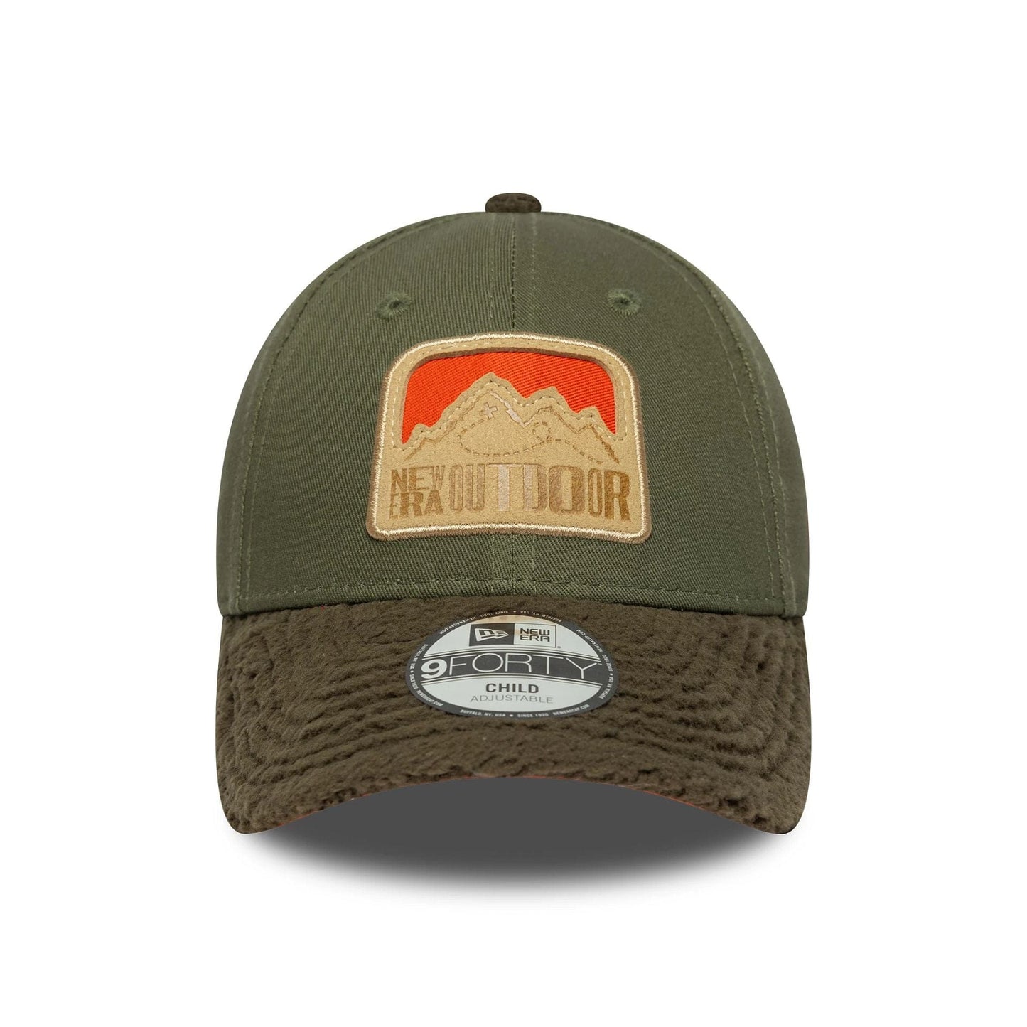 This is a  Child New Era Outdoor Green 9FORTY Adjustable Cap 2