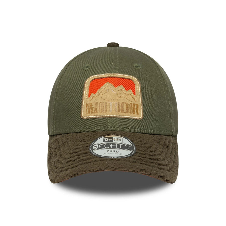 This is a  Child New Era Outdoor Green 9FORTY Adjustable Cap 2